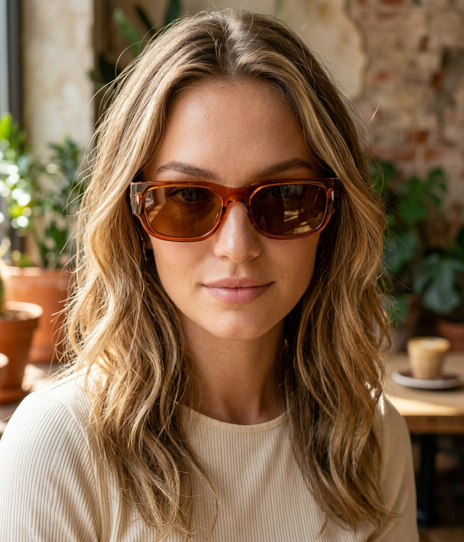 Boléro Tatum — Chunky Rectangular Sunglasses