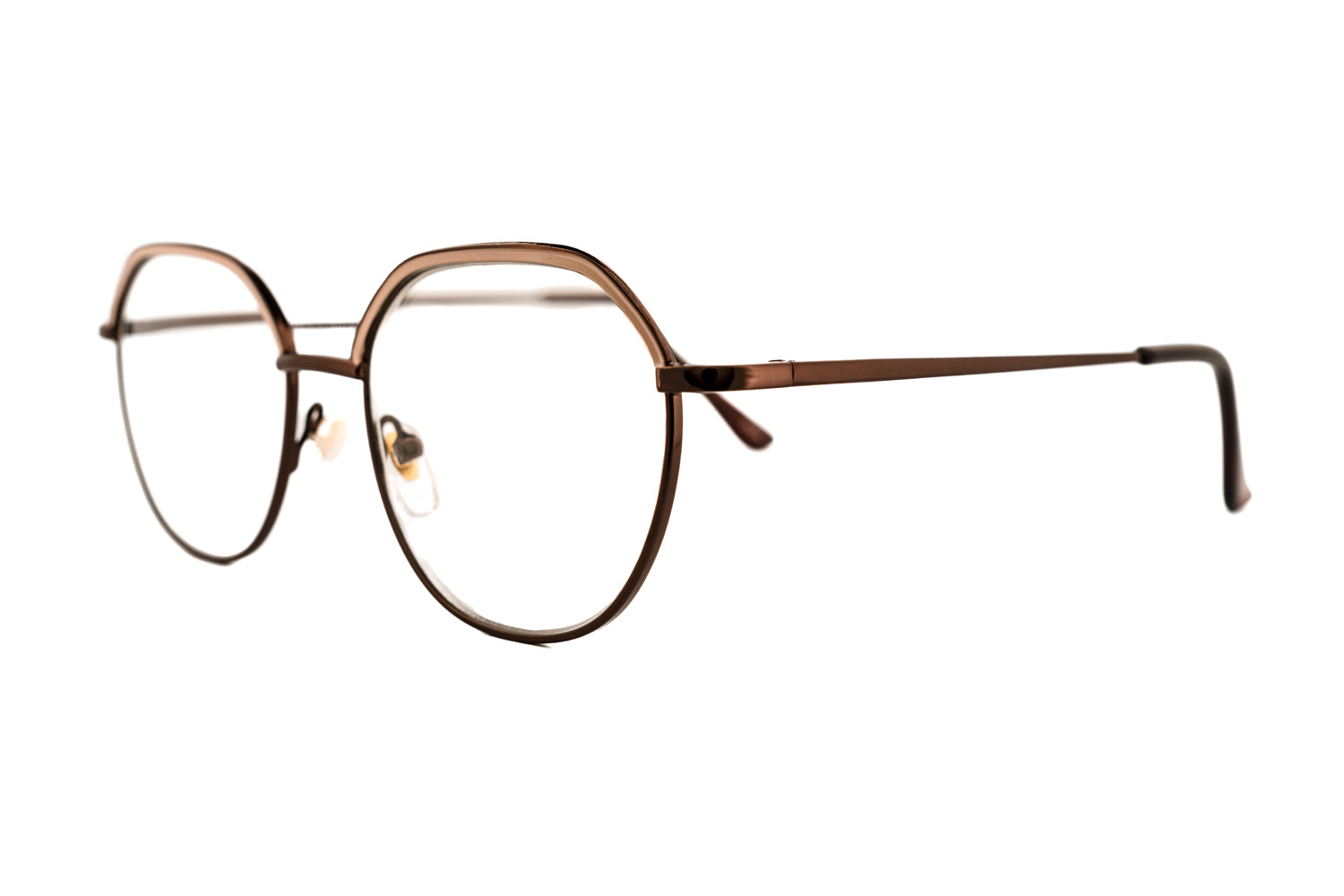 Boléro Oslo — Geometric Metal Reading Glasses