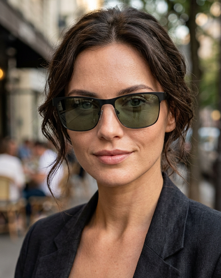 Boléro Velano — Rectangular Metal Sunglasses