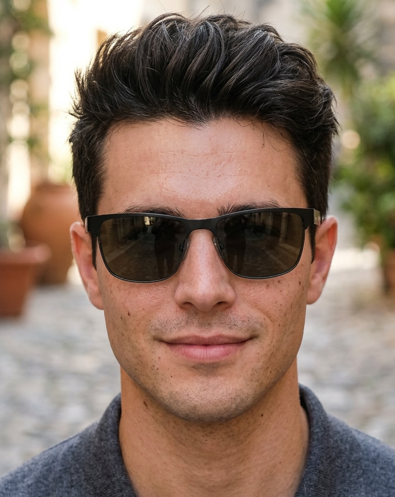 Boléro Velano — Rectangular Metal Sunglasses