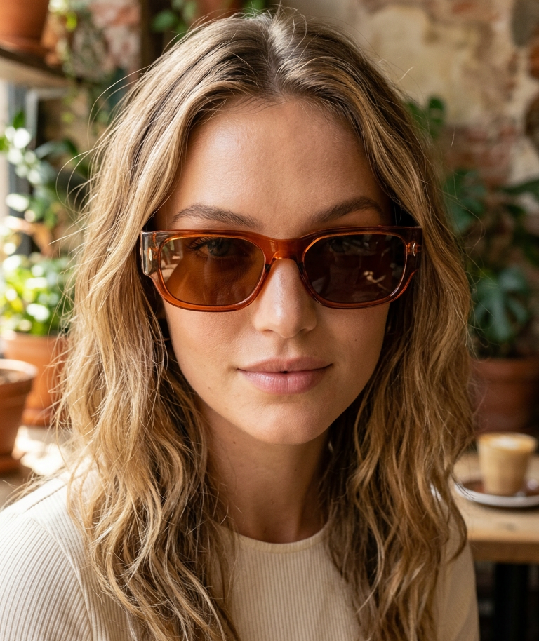 Boléro Tatum — Chunky Rectangular Sunglasses