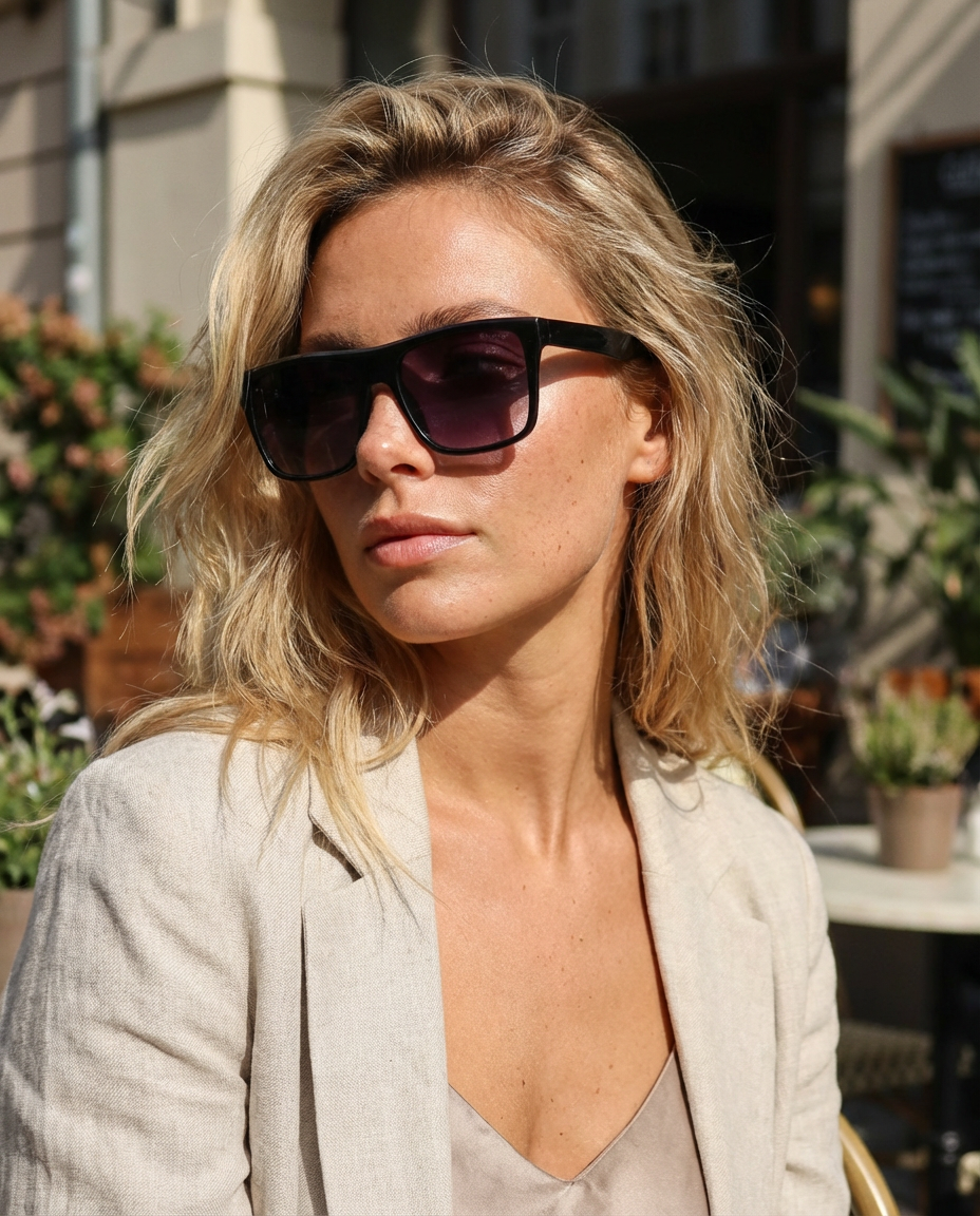 Boléro Orion — Oversized Flat-Top Polarized Sunglasses
