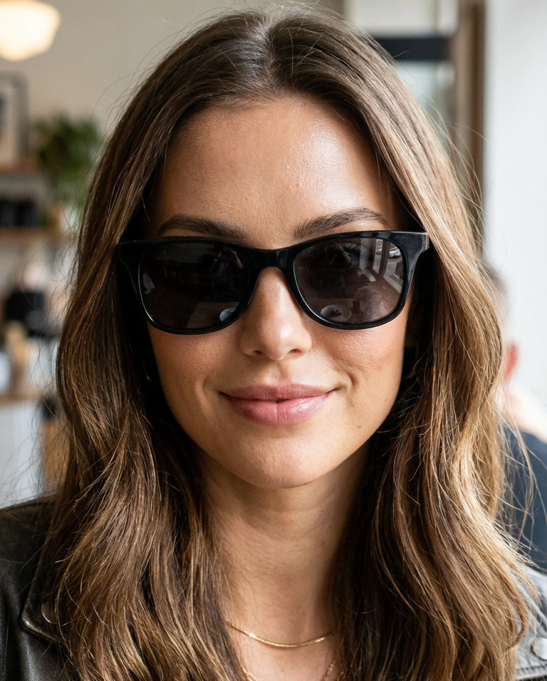 Boléro Luxor — Wayfarer Polarized Sunglasses, Silver Mirror