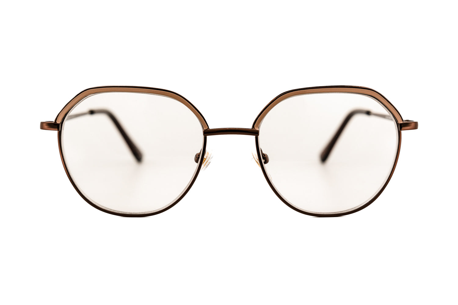 Boléro Oslo — Geometric Metal Reading Glasses